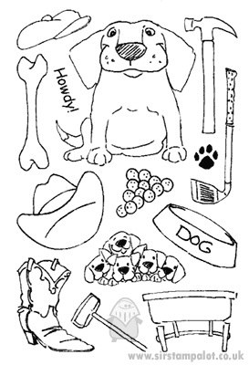 Clear Stamp Set - Mouthfuls - Dog