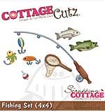 Cottage Cutz - 4x4 Cutting Die - Fishing Set
