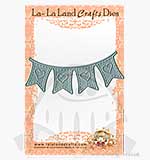 La-La Land Craft Cutting Die - Heart Banner